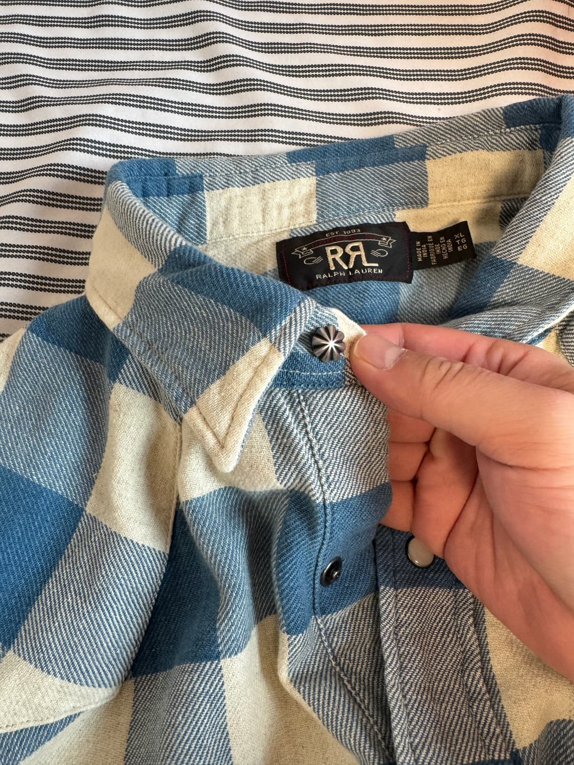 더블알엘 웨스턴 셔츠 xl 이동휘,변요한,김원중 착용 상품이미지6