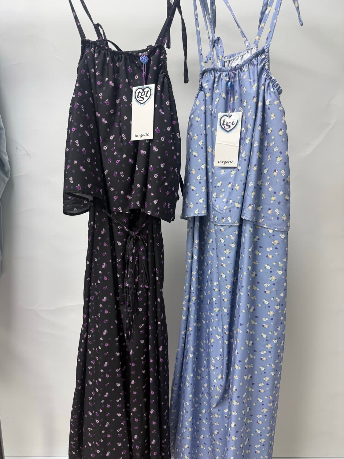 타겟토 플라워패턴 레이어드 원피스 새상품 (F/블랙) 상품이미지9