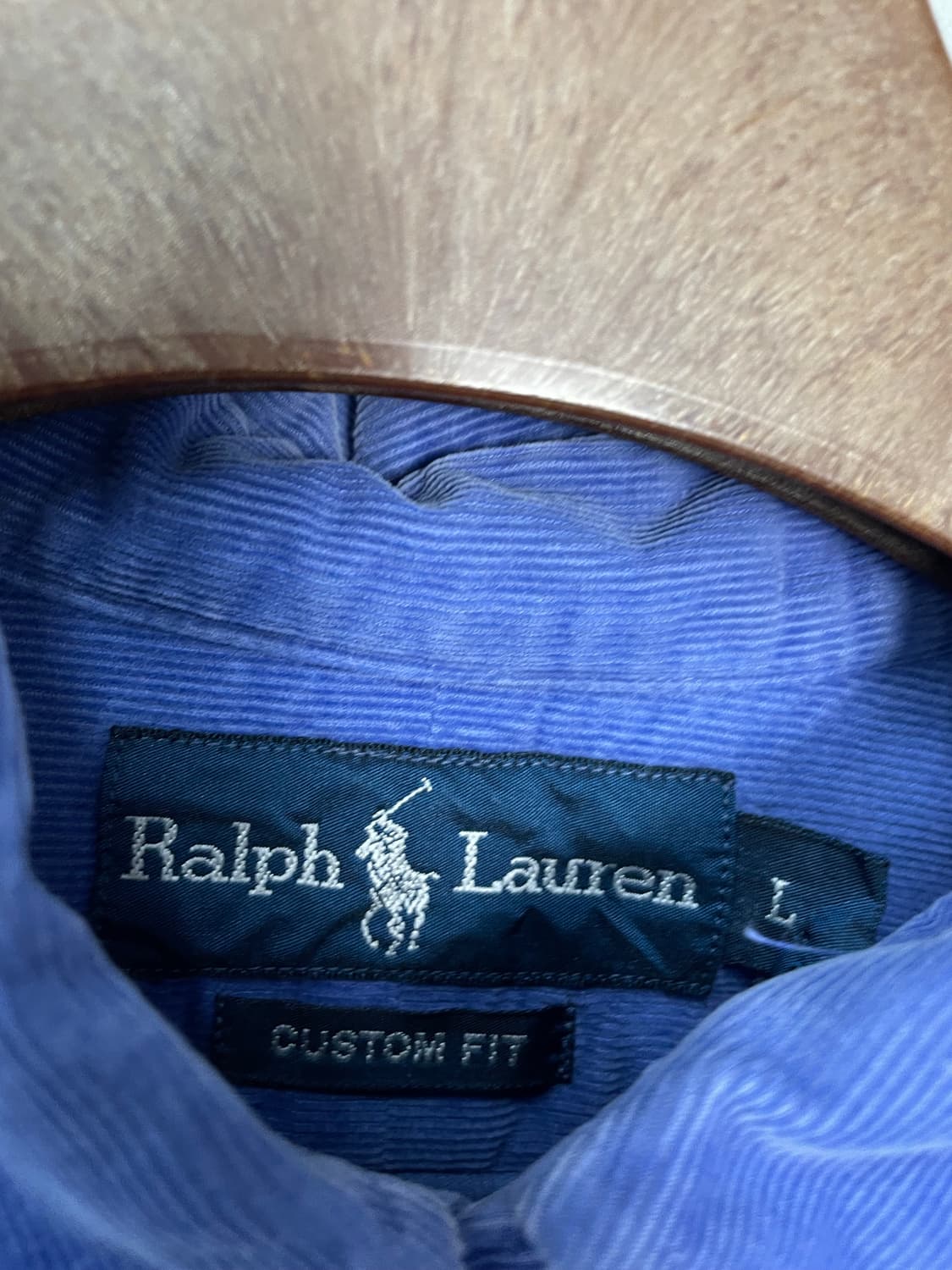 폴로 랄프로렌 코듀로이 블루 셔츠 H2070 상품이미지3