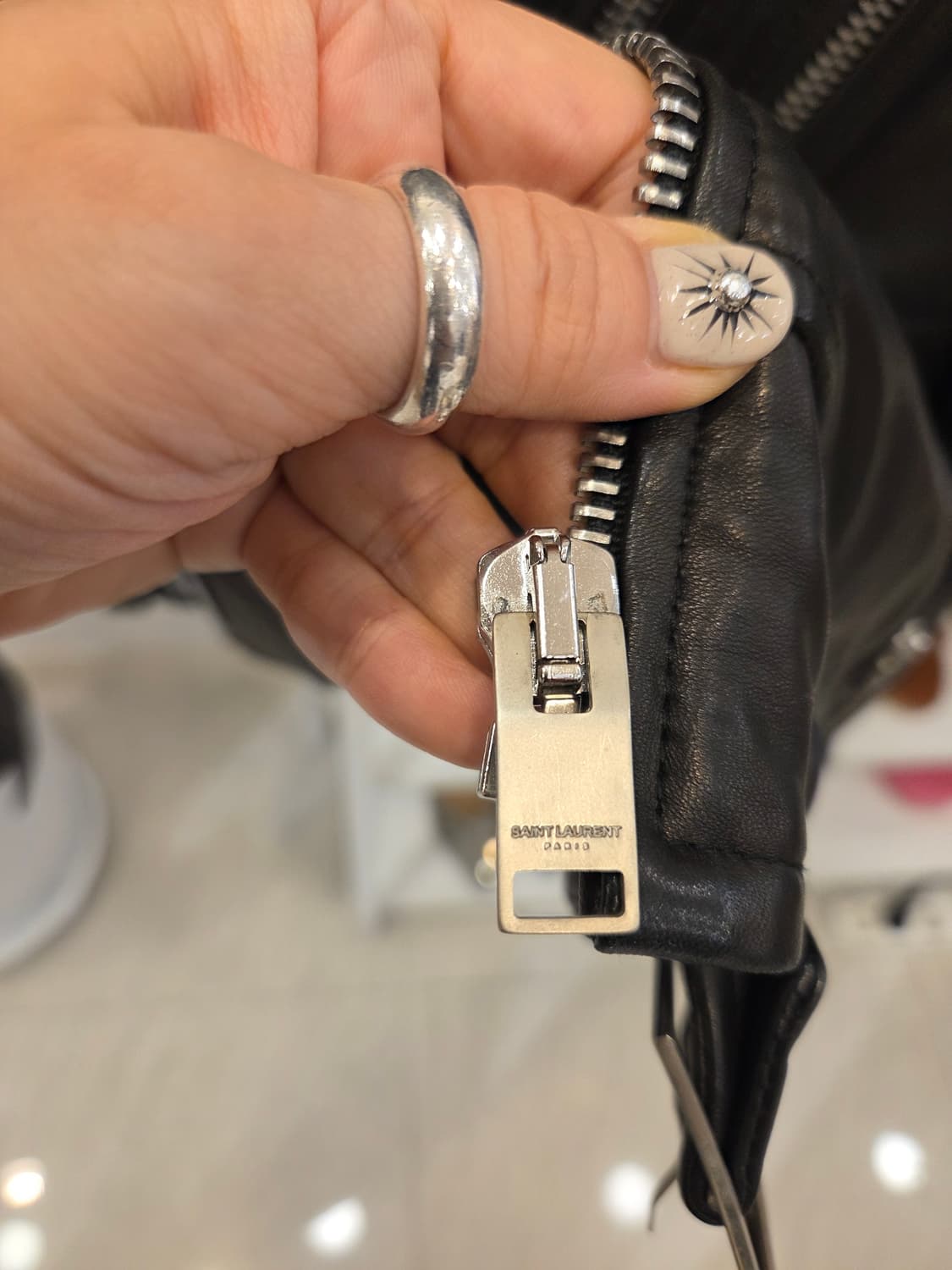 램스킨 양가죽 라이더 자켓 가죽자켓 상품이미지5