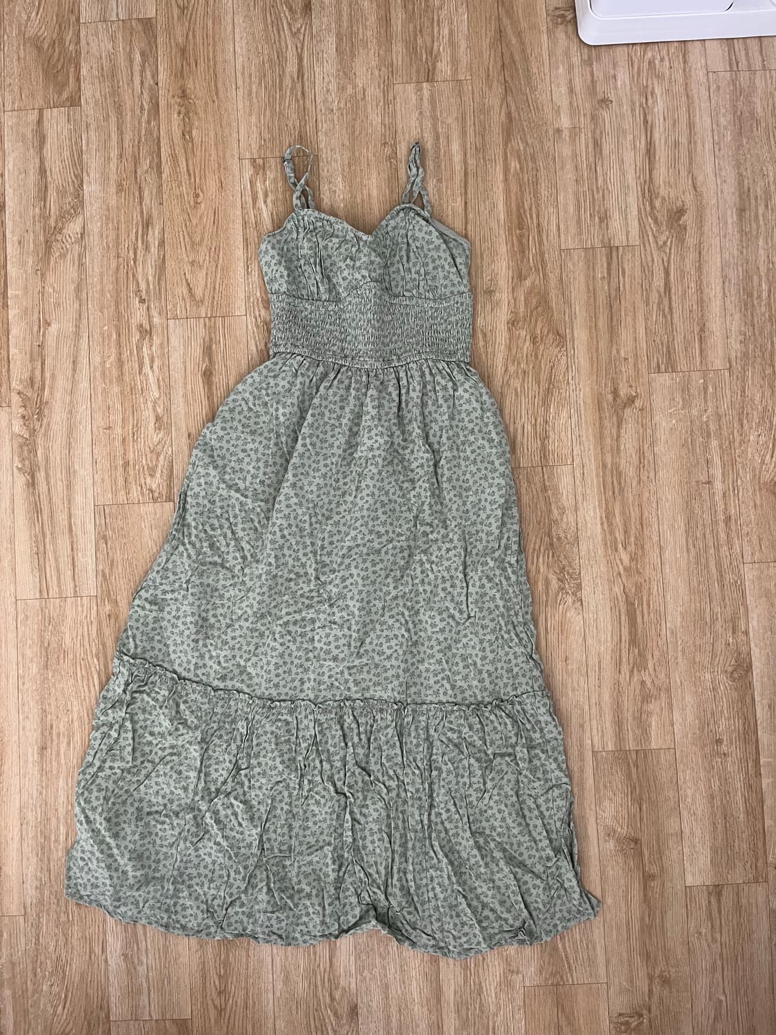 초록 꽃 원피스 상품이미지1