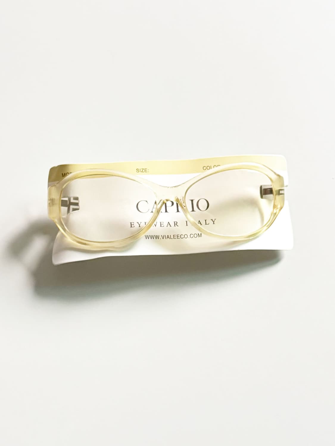 CAPRIO 볼드 스퀘어 아세테이트 빈티지 틴트 선글라스 상품이미지2