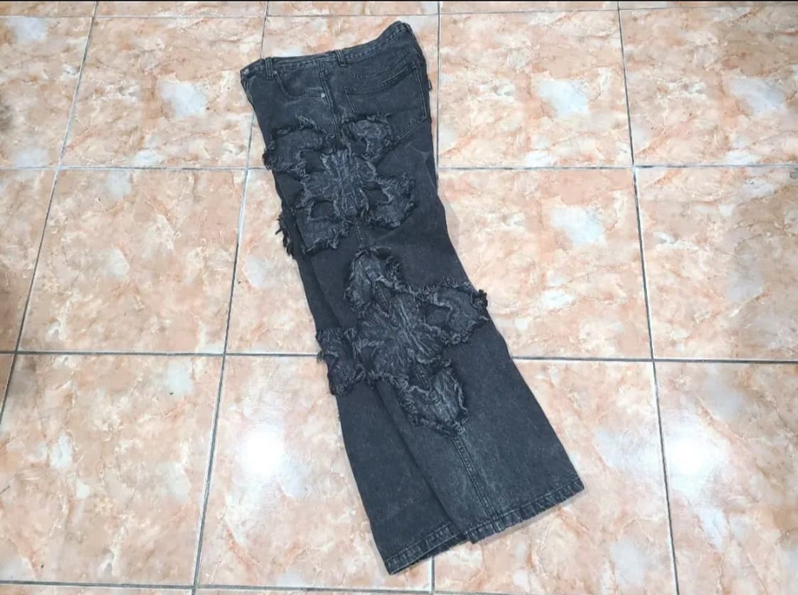 써저리 클로버 로고 패치 데님팬츠  상품이미지3