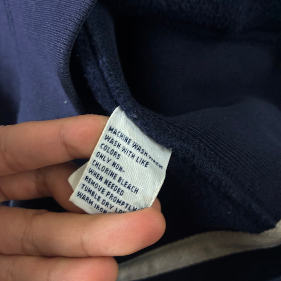 Polo  폴로 랄프로렌 90,s 자수 코튼 네이비 써멀 후드집업  상품이미지7