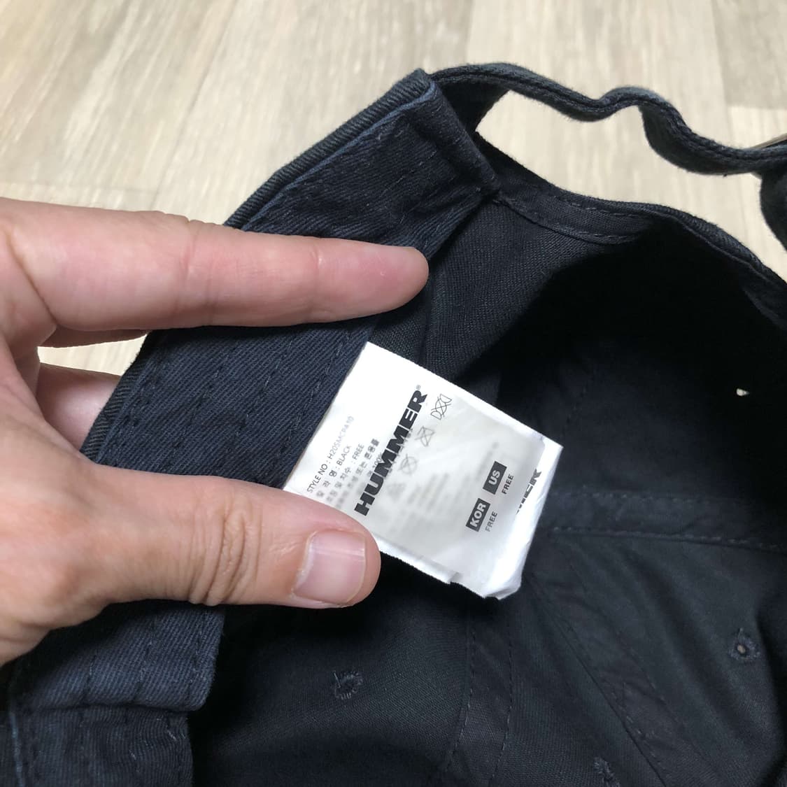 (ONE SIZE) 험머 HUMMER OG 로고 솔리드 볼캡 블랙 모자 상품이미지6