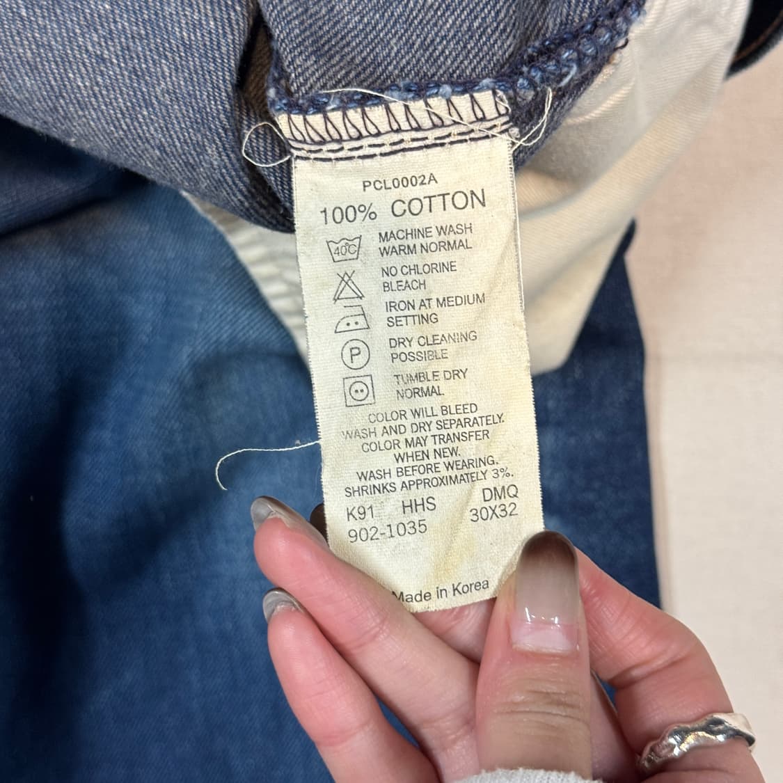 31inch) 리바이스 902 신치백 TYPE 1 데님 청바지 상품이미지9