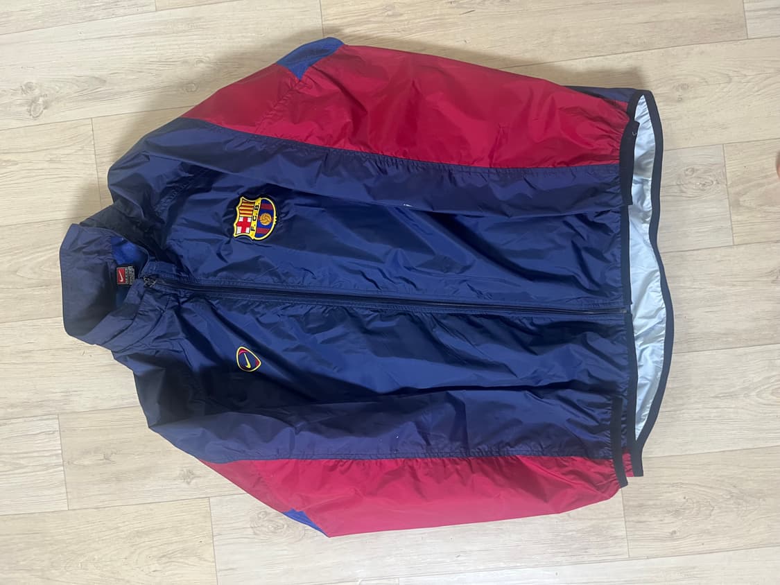 00-01바르셀로나 나이키 트레이닝 레인 재킷 XL 상품이미지2