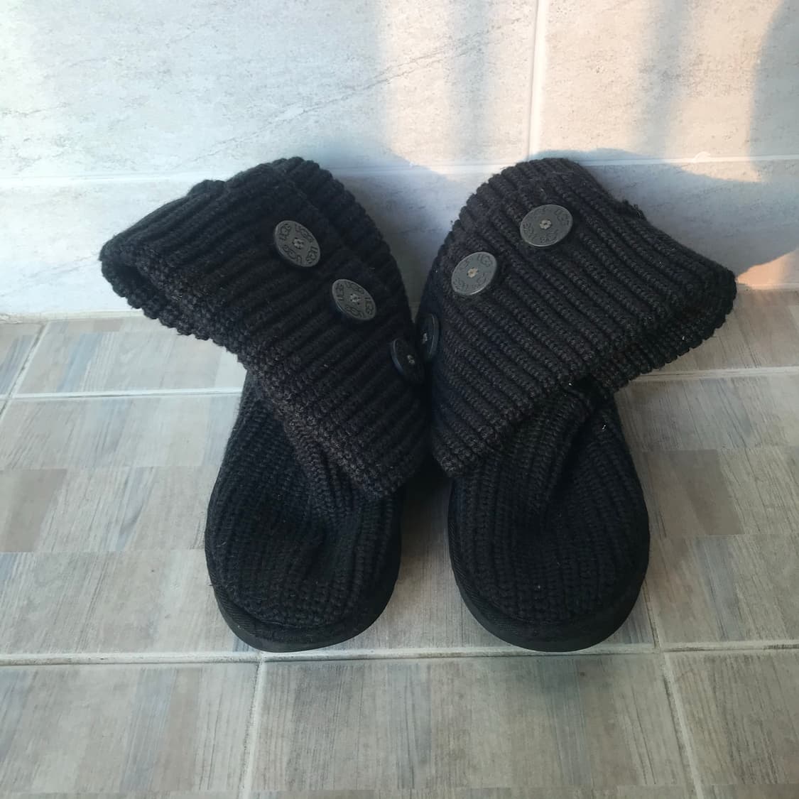 Ugg cardy knit boots 어그 카디 니트 부츠 블랙 상품이미지2