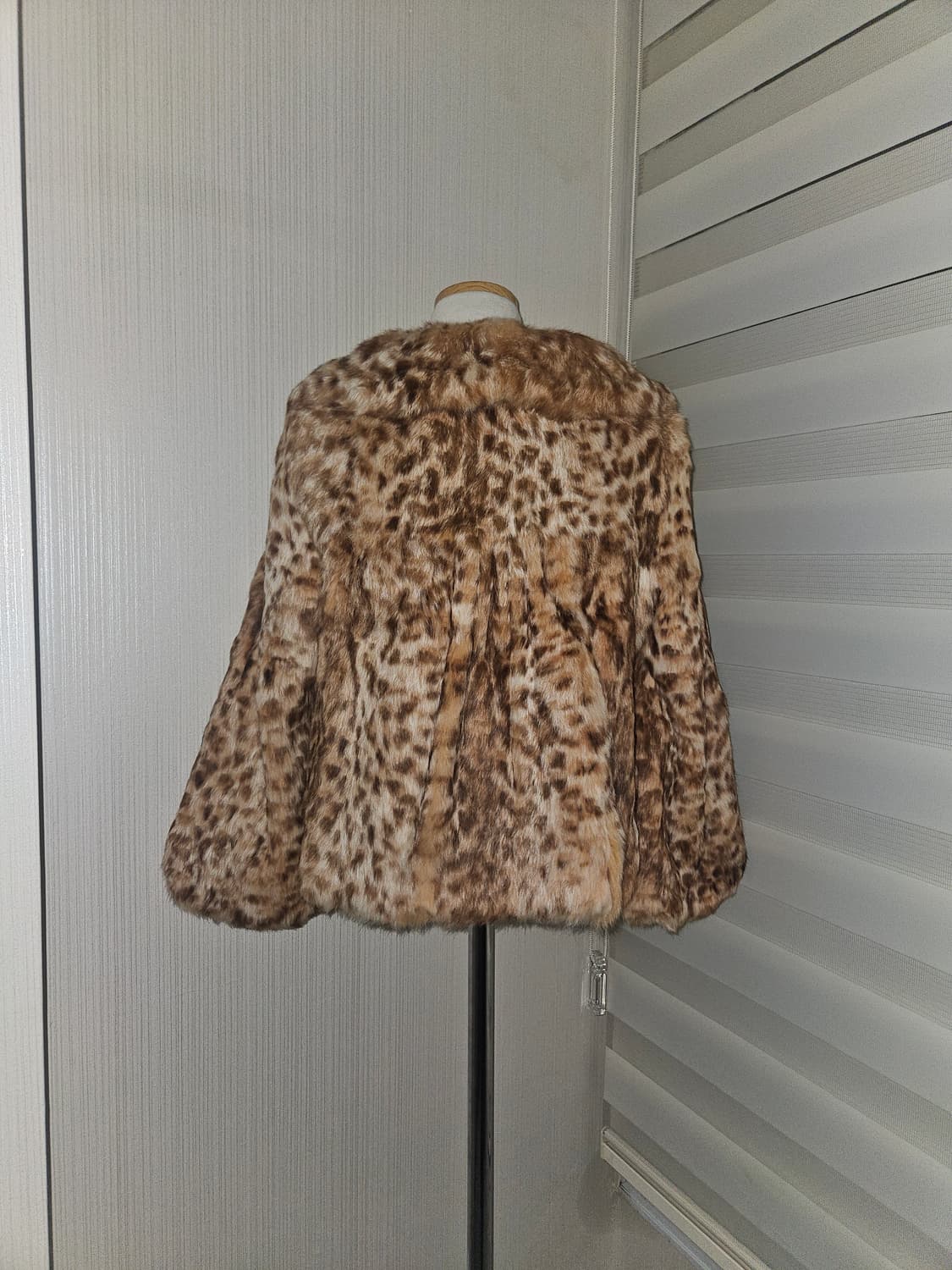 빈티지 래빗퍼 호피 퍼자켓 상품이미지3