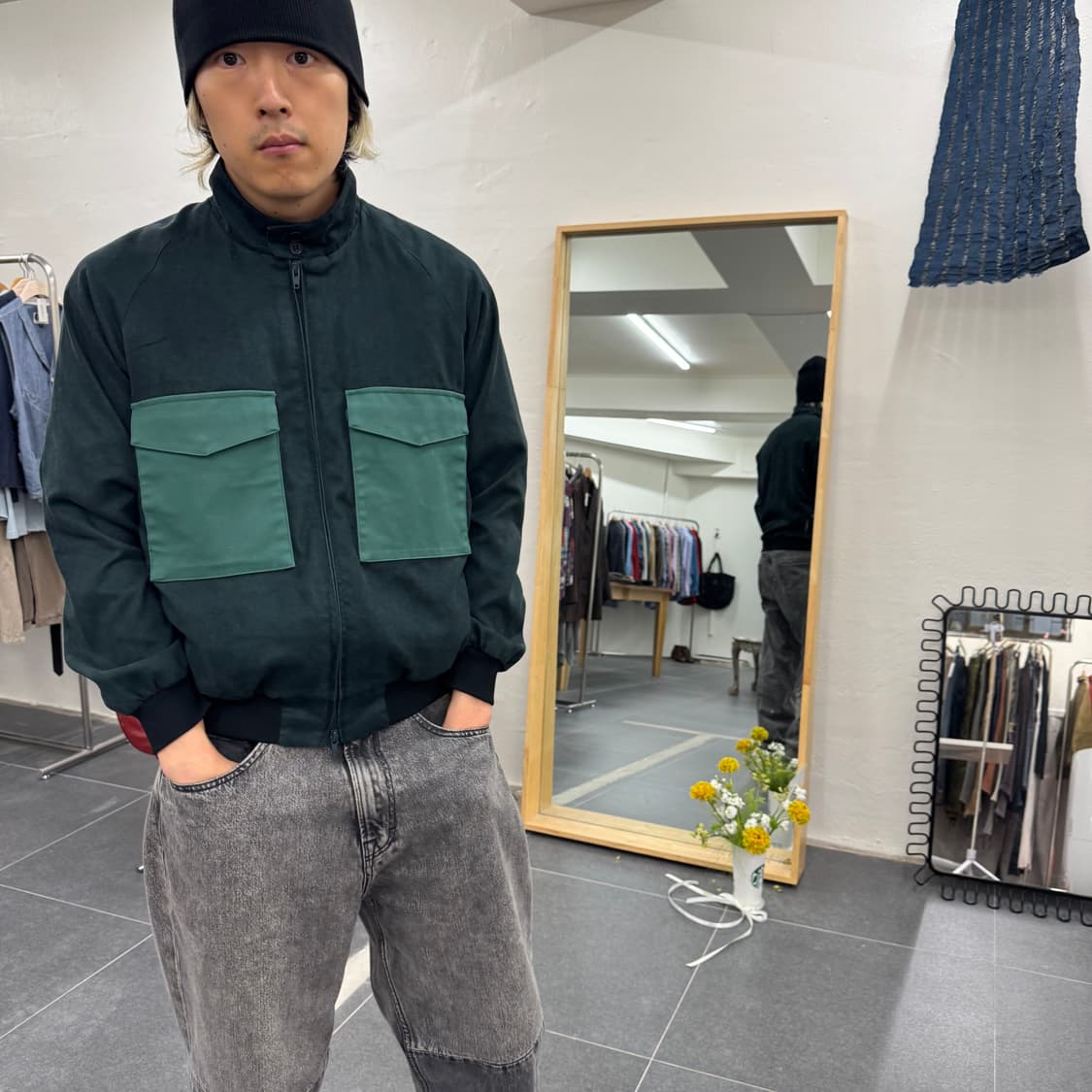 WHIZ LIMITED Leopard Fur Lining Jacket 상품이미지4