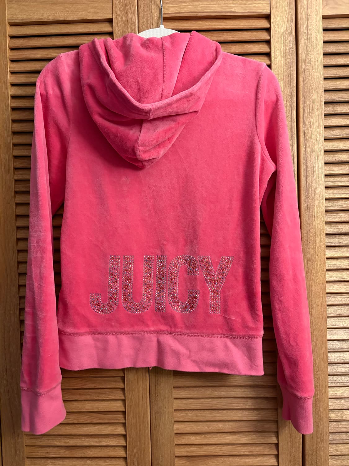 쥬시꾸뛰르 벨벳 벨루아? 집업 핑크 비즈 키키 y2k 상품이미지5