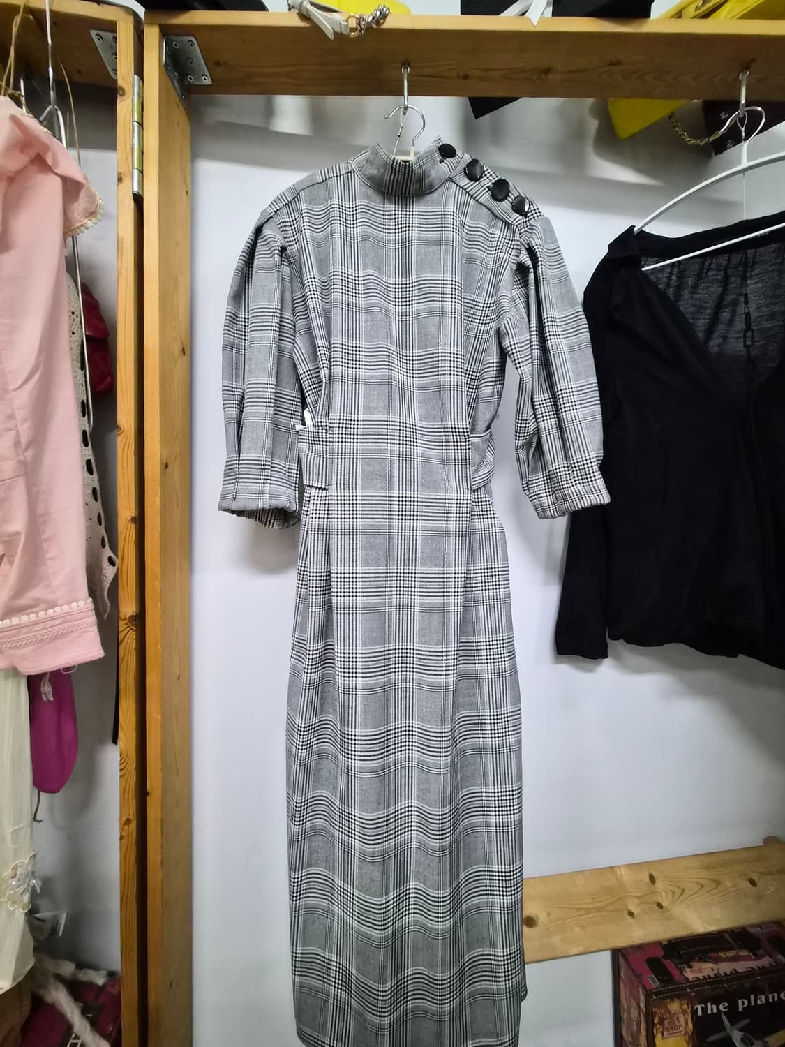 자라 벌룬 체크원피스 상품이미지1