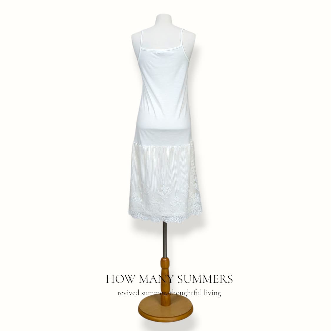 칼리타 레이스 플리츠 나시 원피스 화이트 M 슬립 이너 뷔스티에 상품이미지3