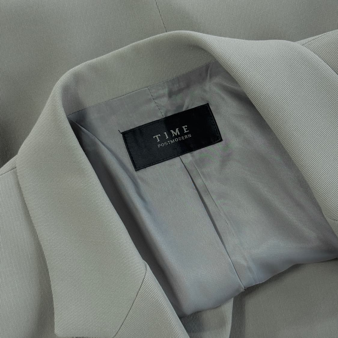 타임 TIME 로고 버튼 울 블레이저 상품이미지2