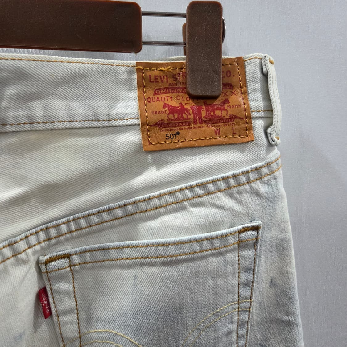 리바이스 501 데님 미니스커트 25 상품이미지3