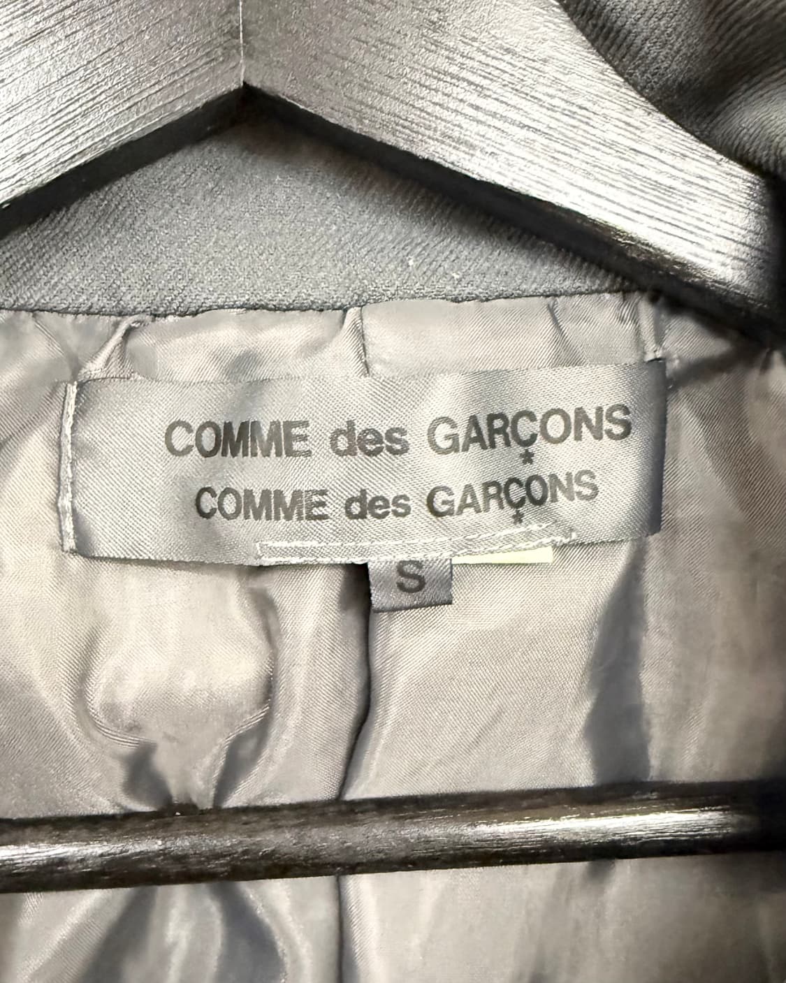 꼼데가르송 블랙 더블 브레스티드 자켓 상품이미지7