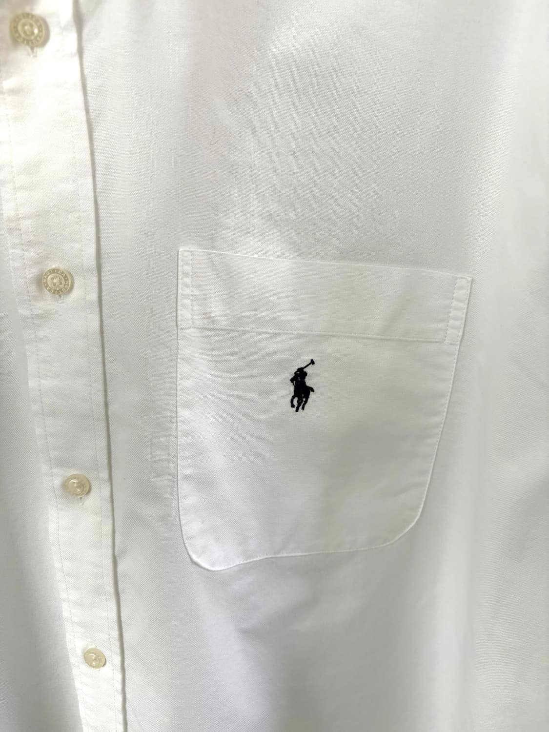  [4XL]POLO 화이트 옥스포드 긴팔셔츠  상품이미지7