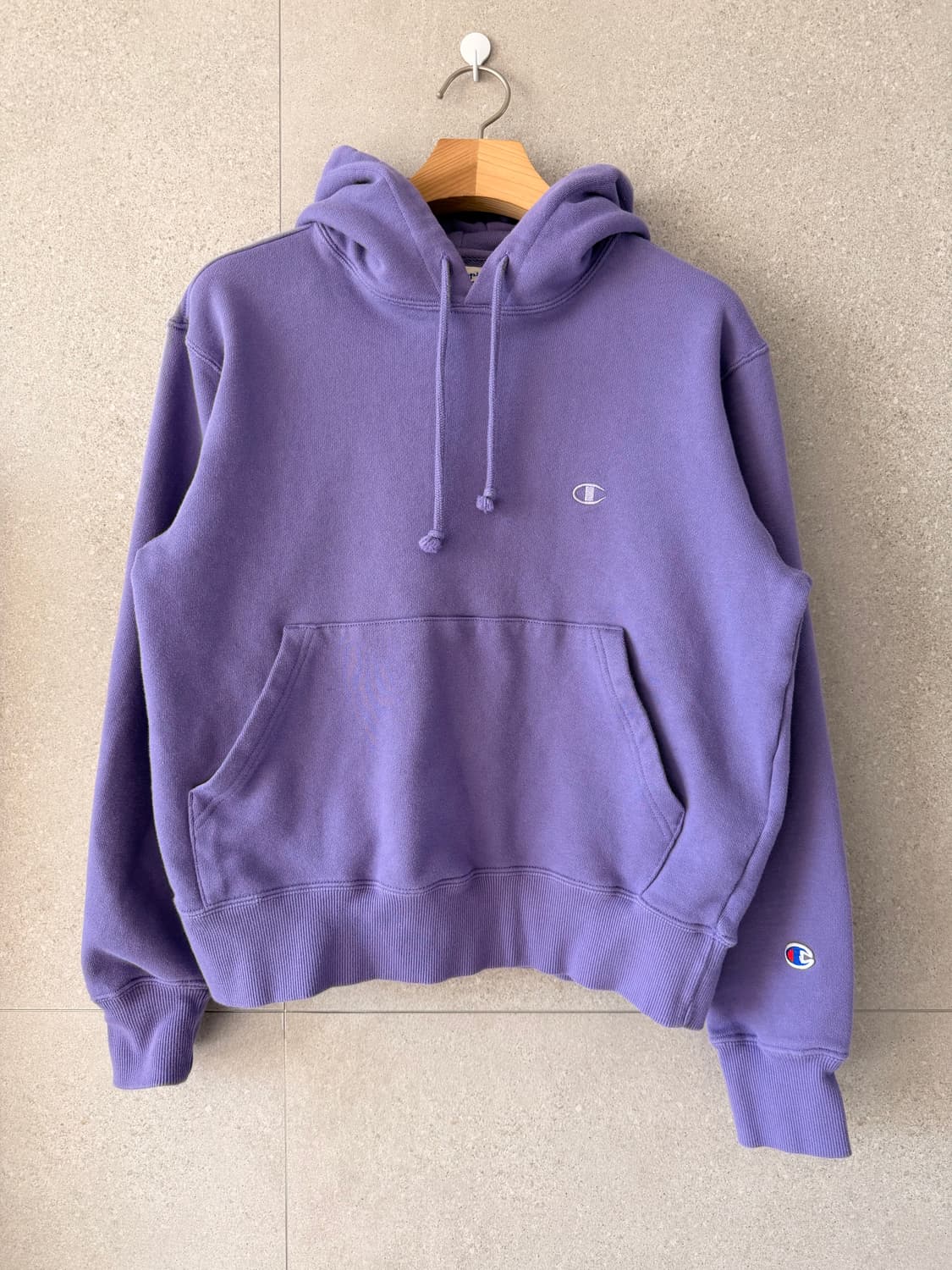 챔피온 여성 긴팔티 후드티 라일락 보라색 상품이미지1