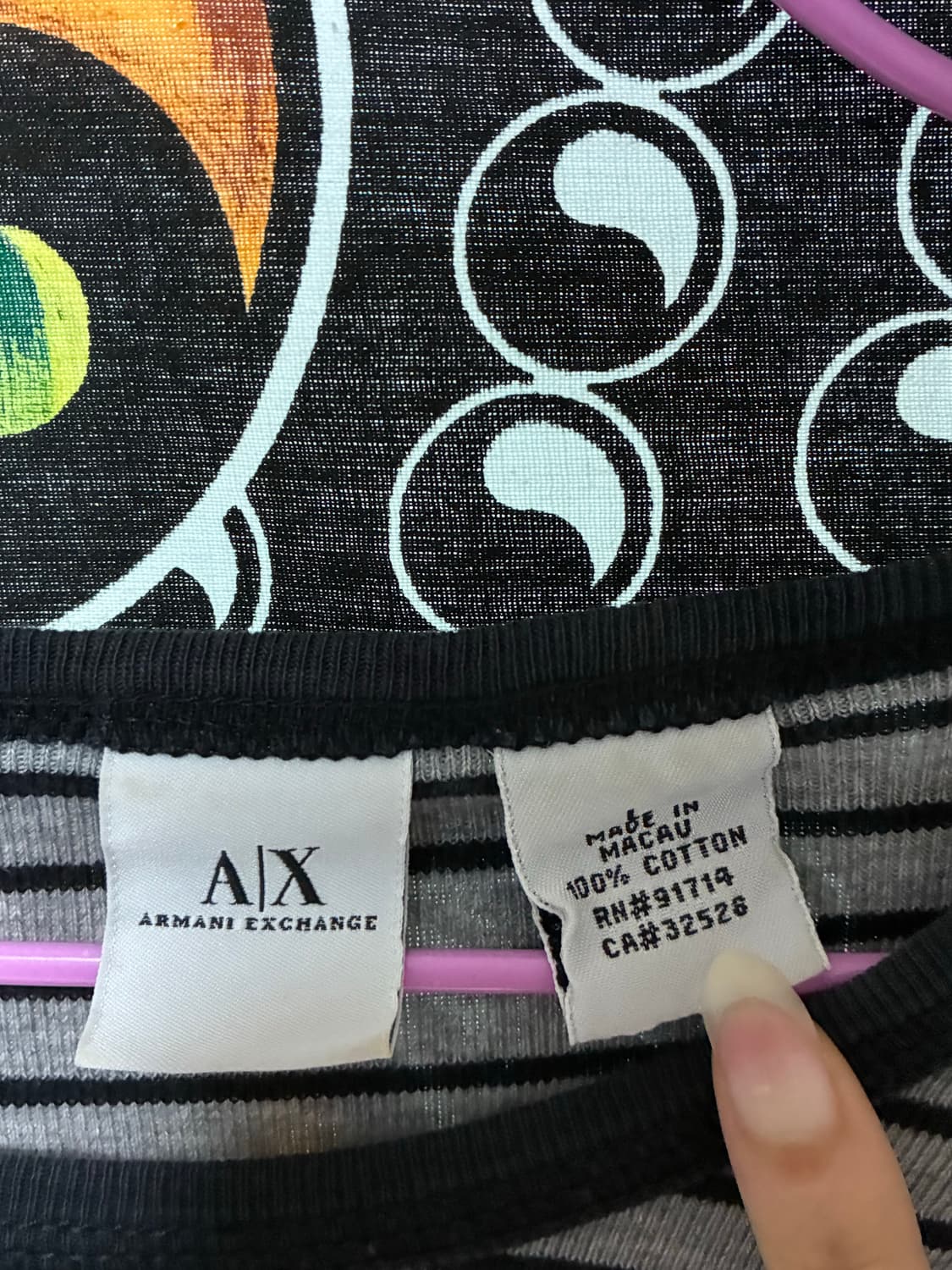 Armani Exchange 스트라이프 롱슬리브 상품이미지3