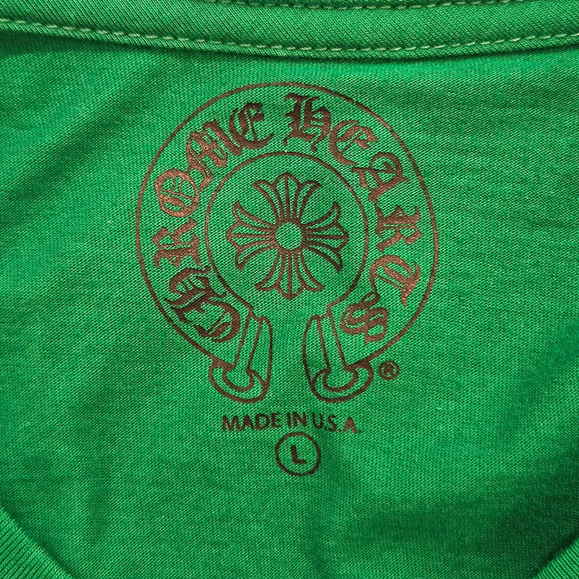 [L] 미사용 크롬하츠 말발굽 롱슬리브 그린 B1213C128 상품이미지8