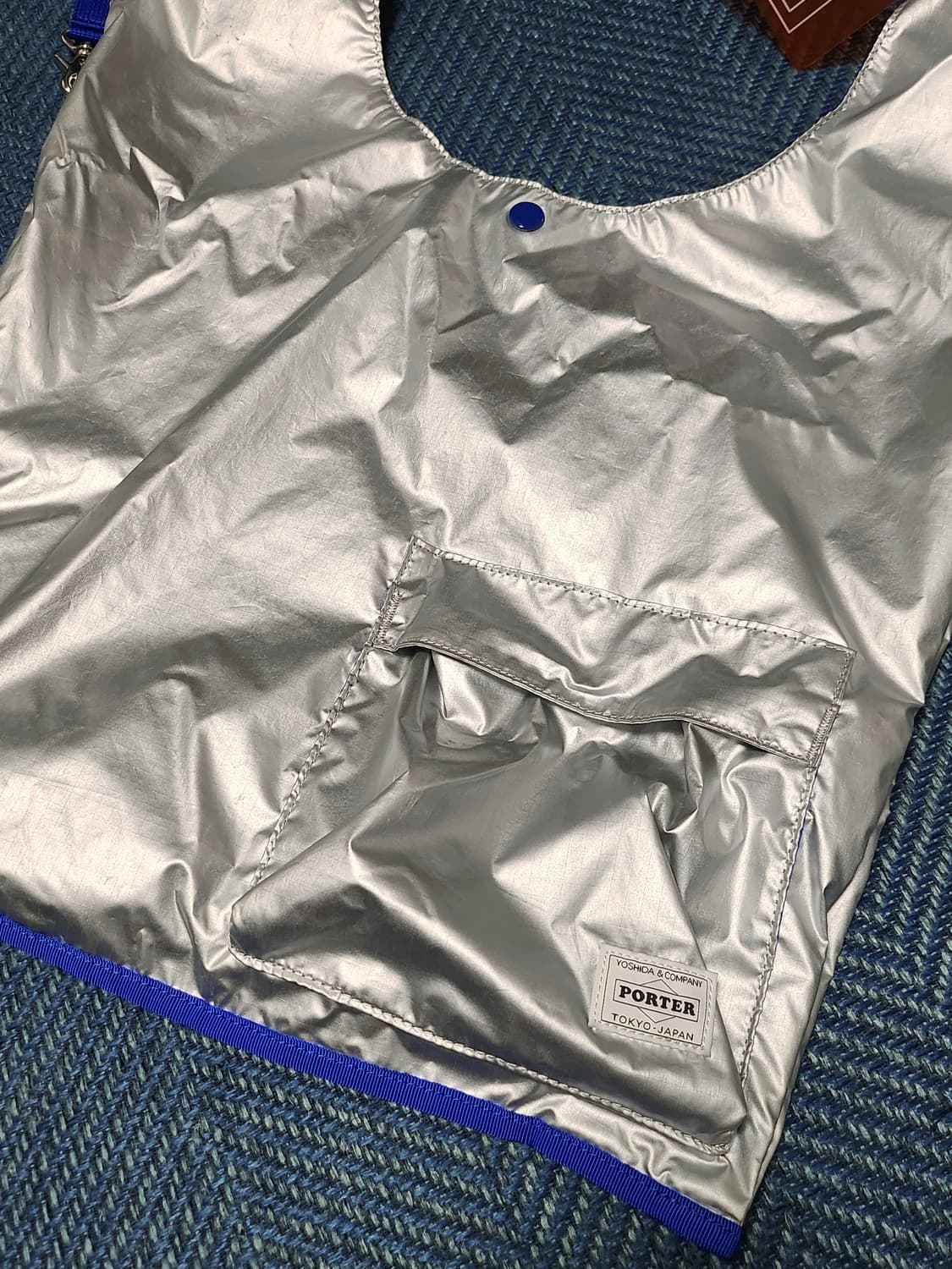 (새상품) 포터 그로서리백 실버 부산 한정판 상품이미지7