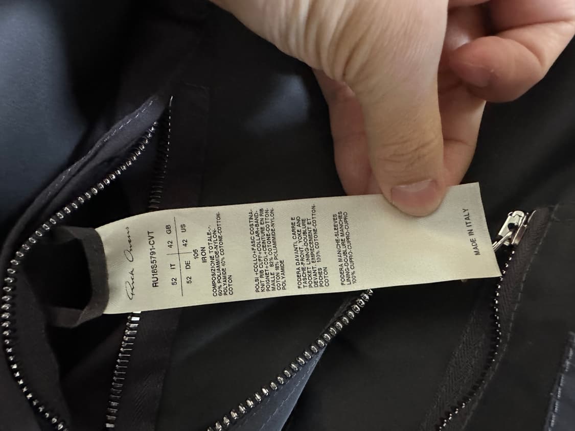 Rick Owens satin bomber jacket 상품이미지5