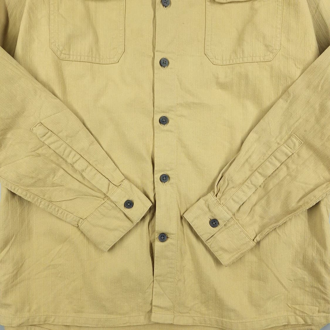 팀버랜드 샌드 베이지 투포켓 레귤러핏 워크웨어 코튼 남방 셔츠 L 상품이미지5