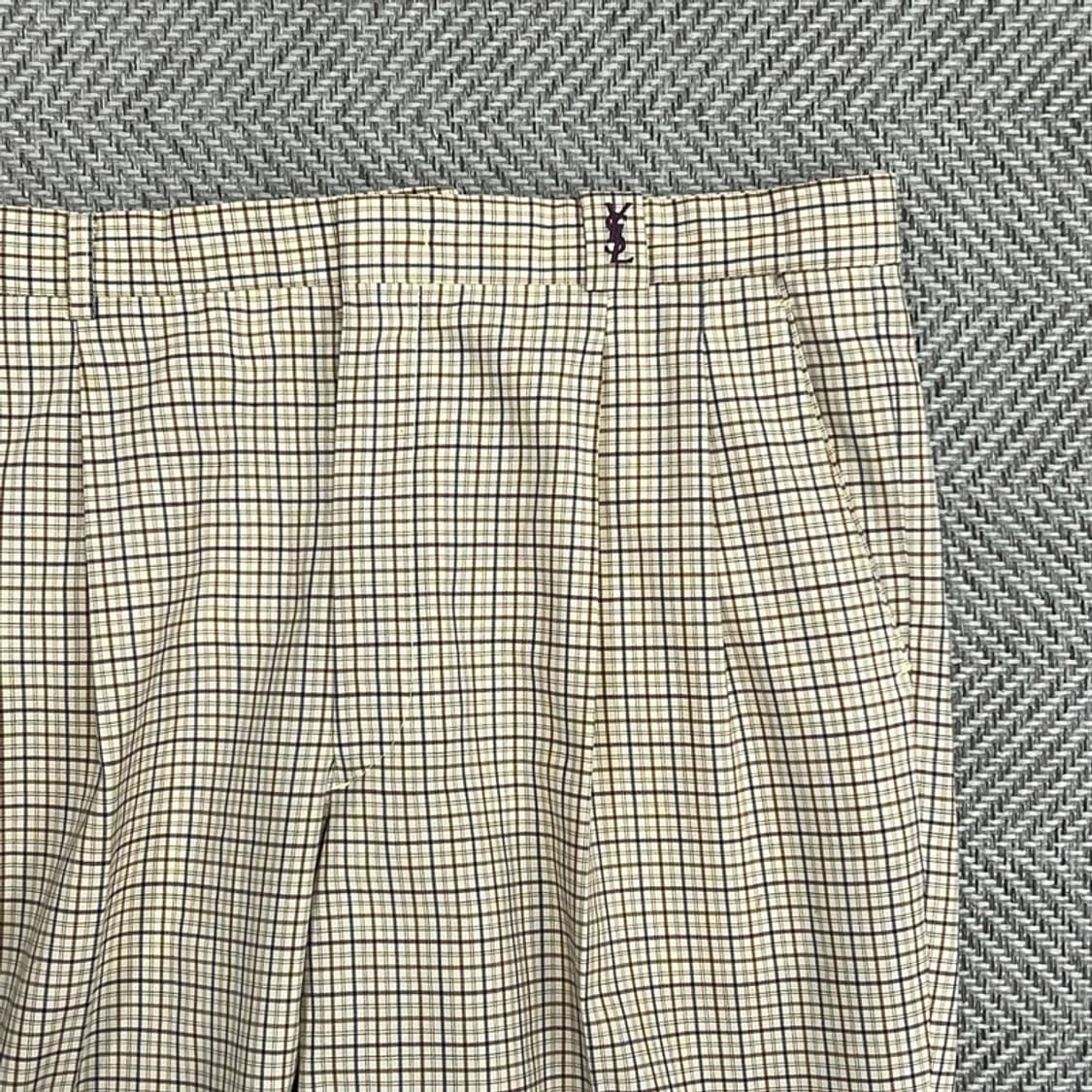 입생로랑 체크 슬랙스 v0980 상품이미지5