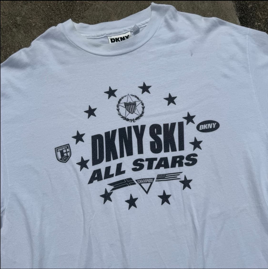 [XL] 90s DKNY 프린트 반팔티 상품이미지5