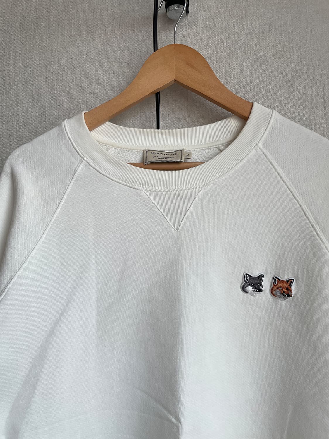 메종키츠네 더블 폭스 헤드 패치 맨투맨 상품이미지4