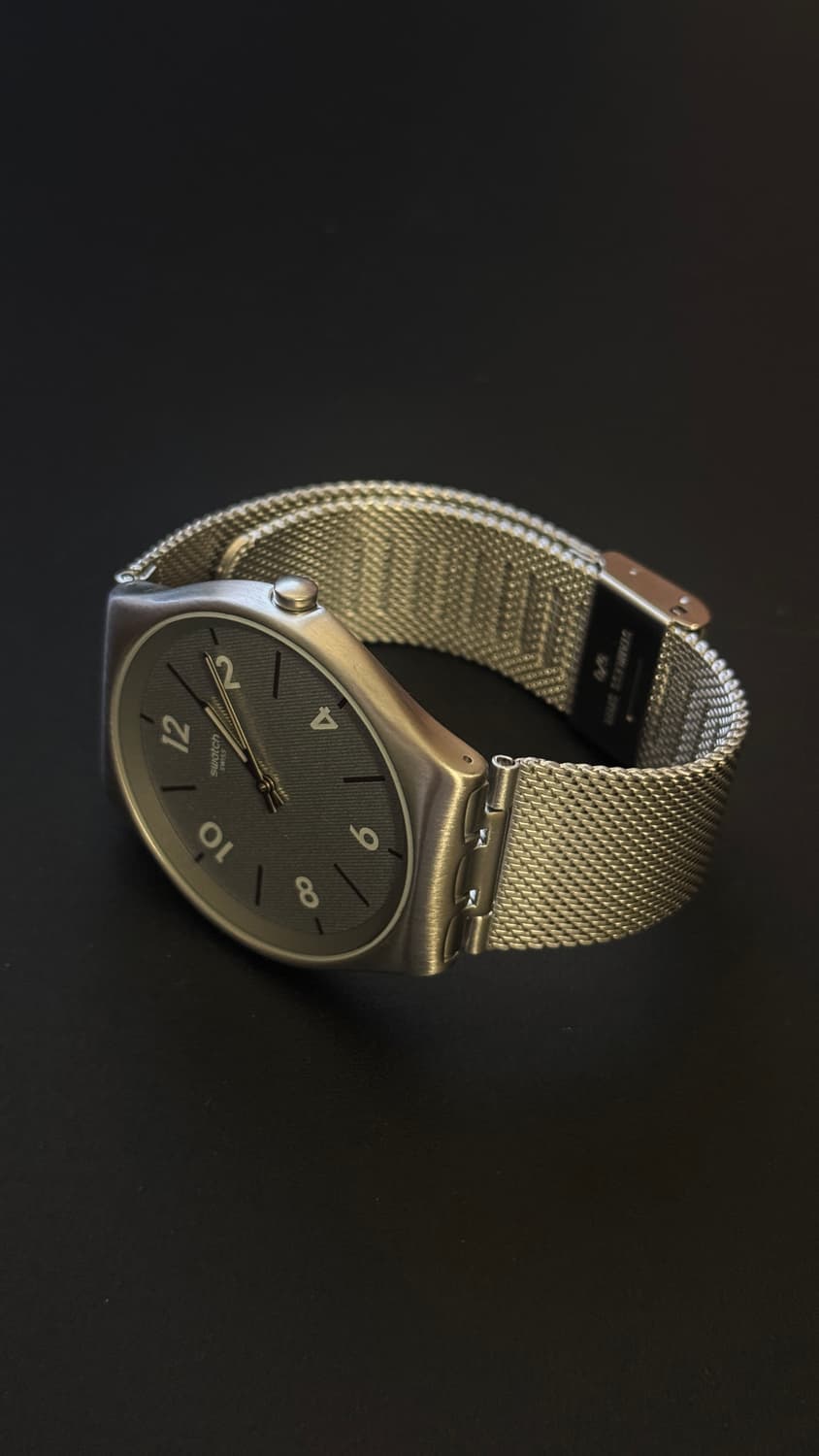 스와치 겟팅 메쉬 42mm 쿼츠 실버 상품이미지3