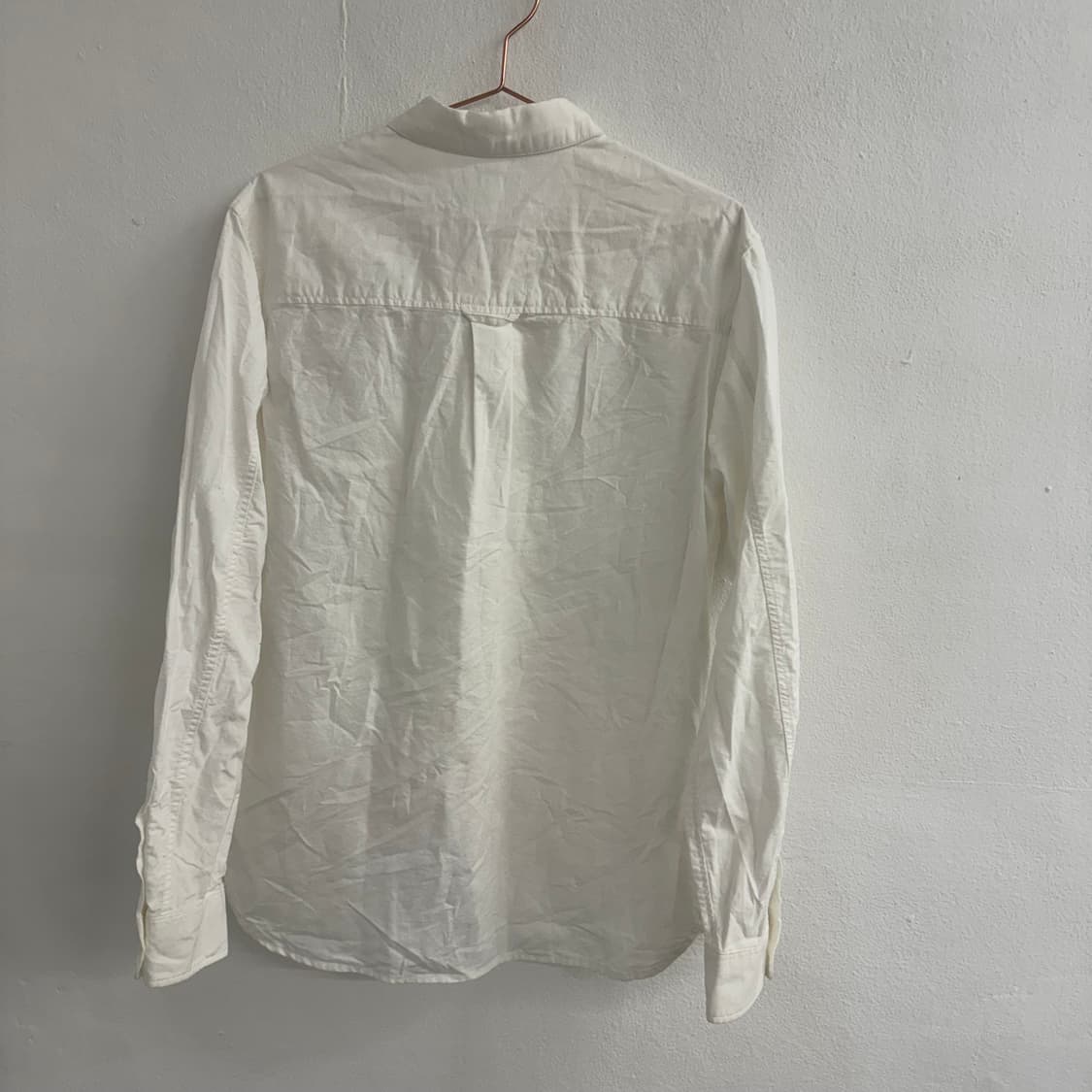 아스페시 a blue garments 화이트 코튼 셔츠 L 상품이미지3
