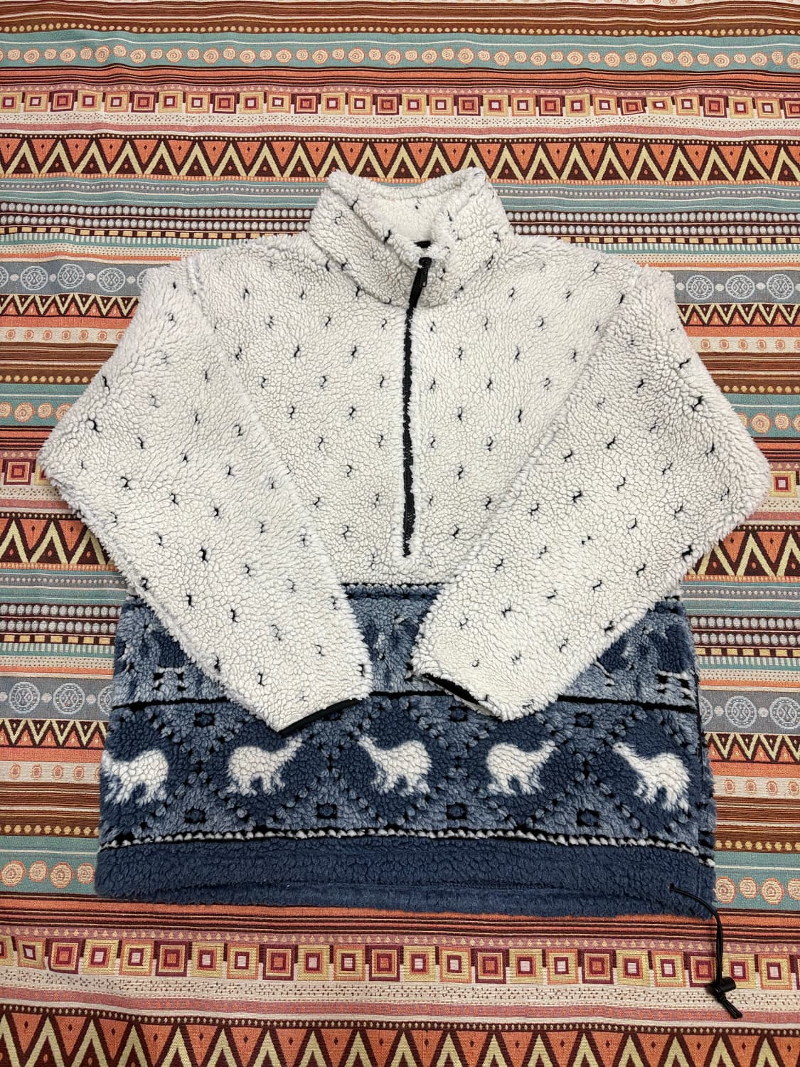 90’s 엘엘빈 플리스 풀오버 맨즈xl 상품이미지1