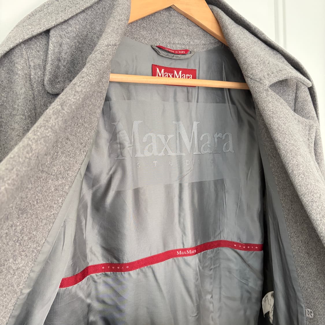 MaxMara 막스마라 빈티지 울 캐시미어 코트 M 상품이미지6
