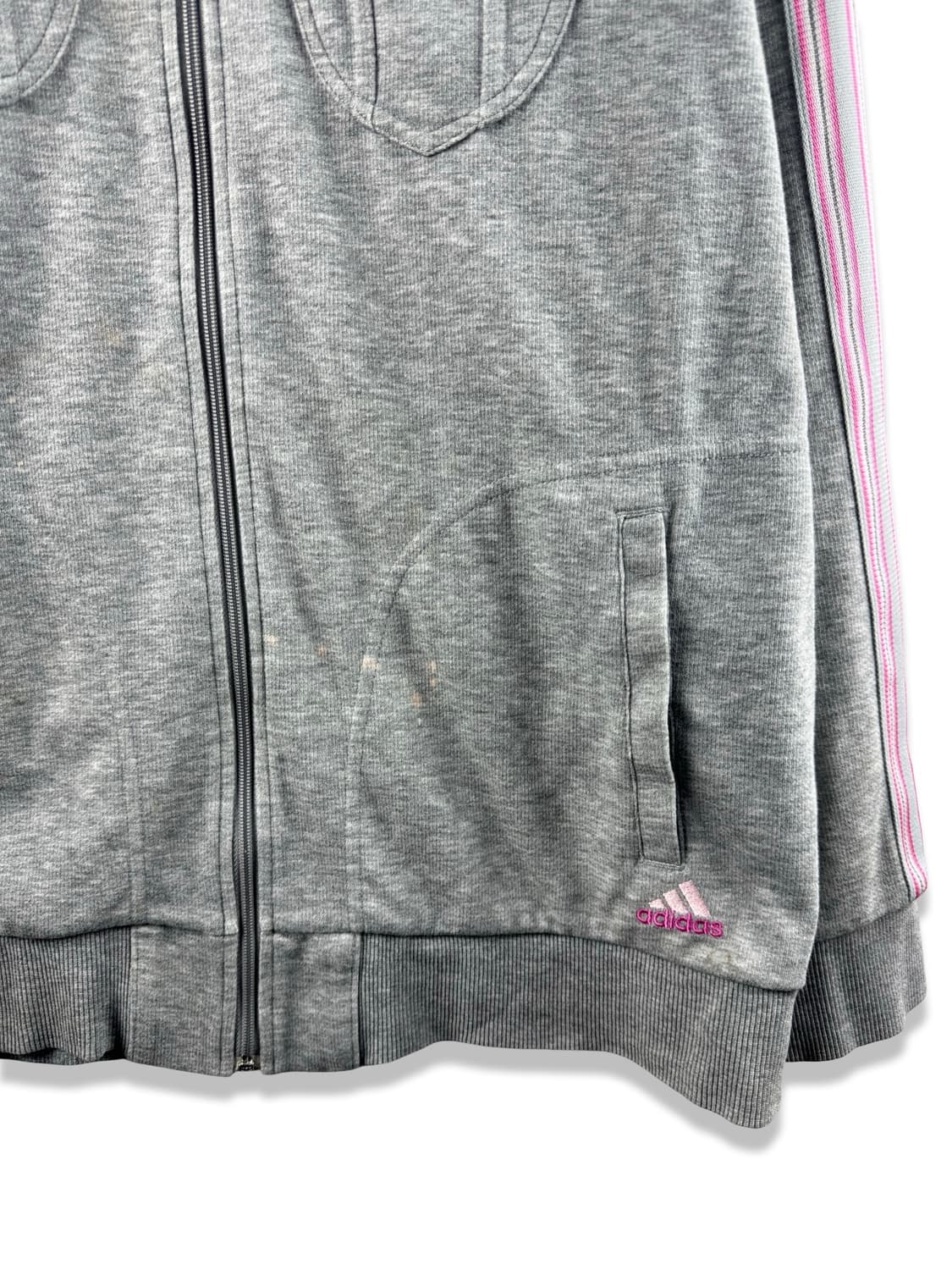 아디다스 그레이 핑크 코튼집업1984 상품이미지4