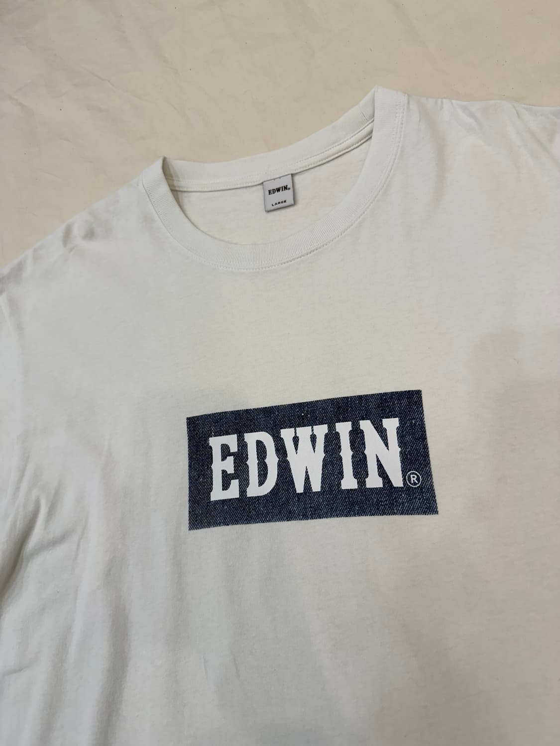 EDWIN 데님 로고 반팔 티셔츠 상품이미지2