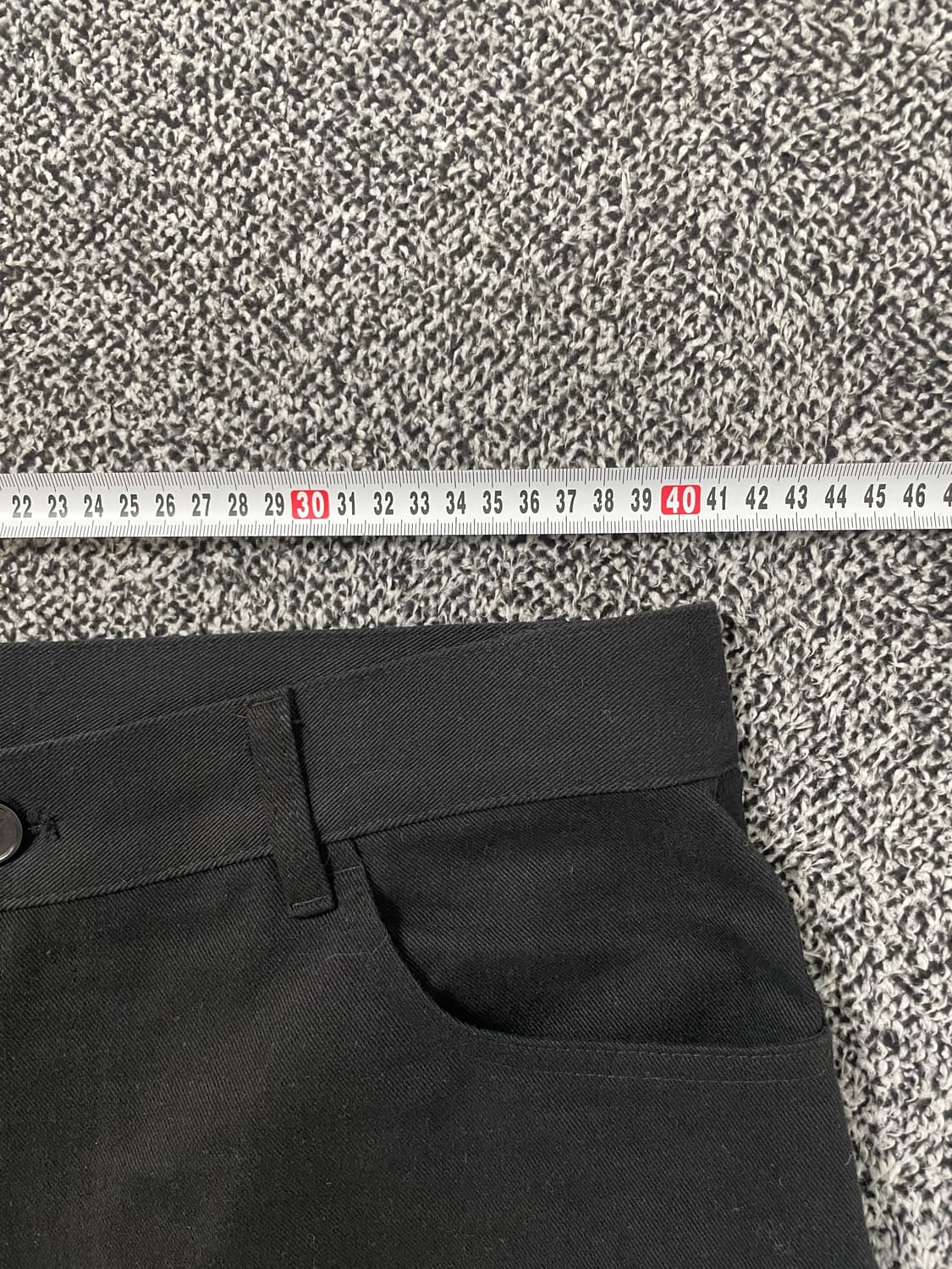 빈티지9. 노메뉴얼 S.L 와이드팬츠 스티치 포인트 데님팬츠 블랙 청바지 상품이미지4