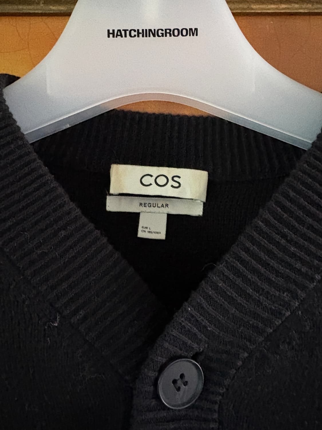 Cos 코스 블랙 숏브이넥 가디건 L 상품이미지2