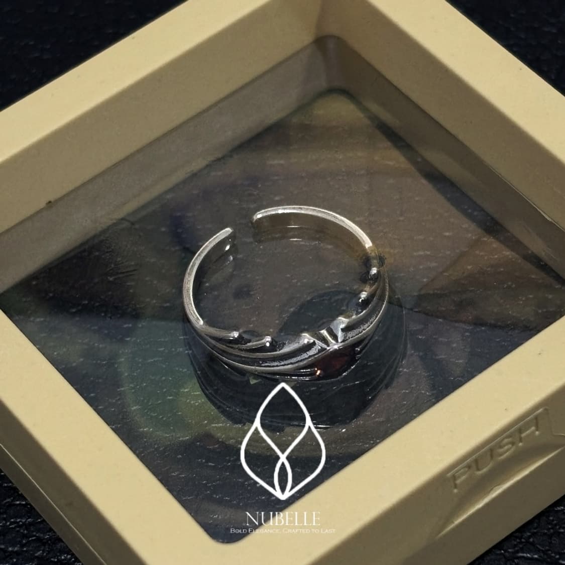 🌗Antique red eye ring / 엔틱 레드아이 반지 상품이미지4
