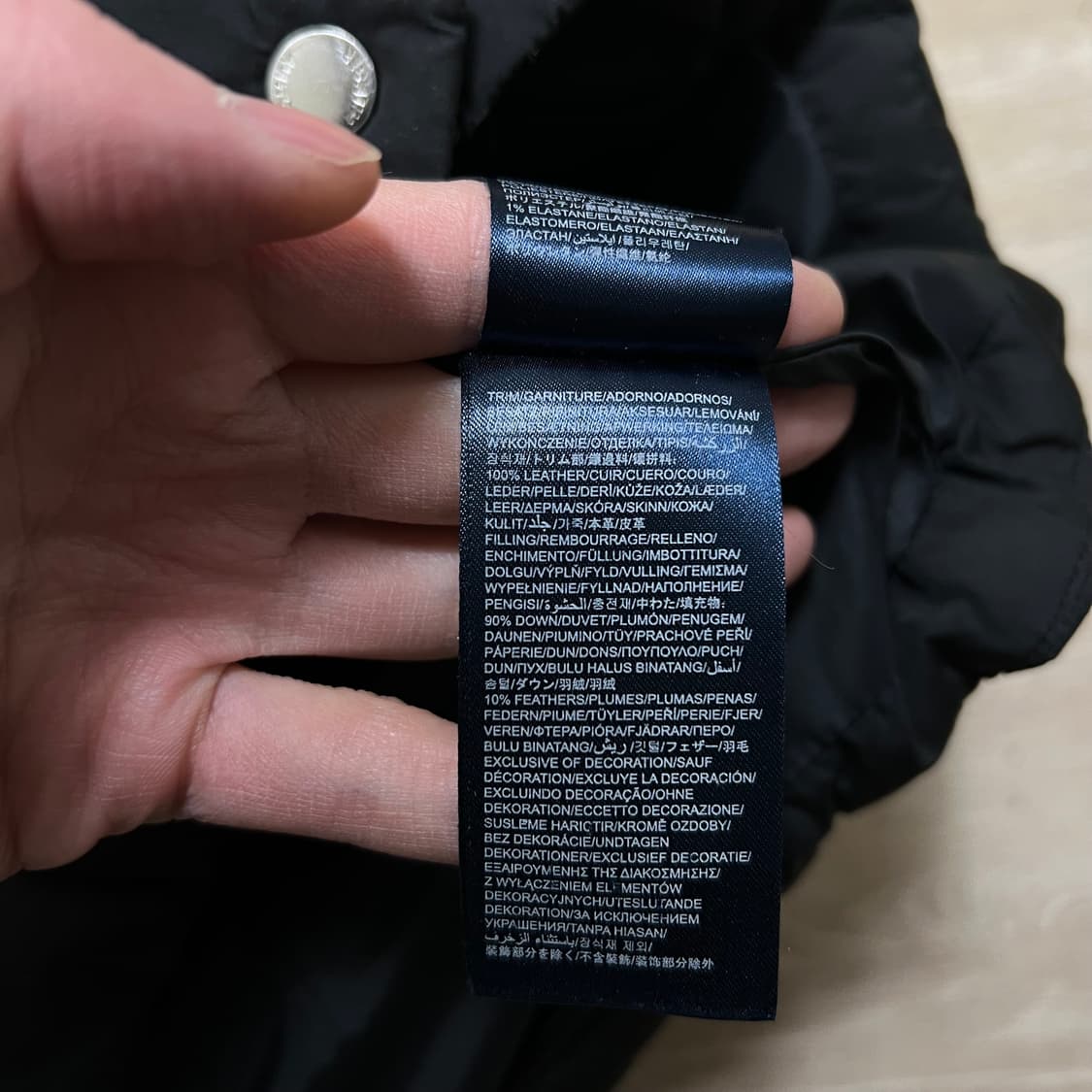 타미힐피거 여성 덕다운 와펜 후드 롱패딩 점퍼 [블랙] S/90 상품이미지6