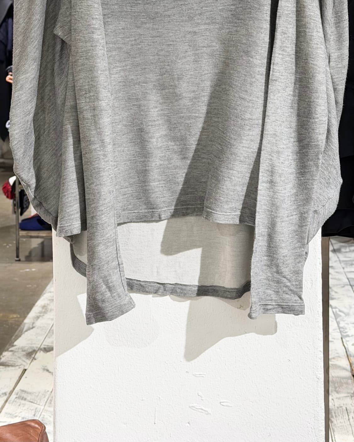 메종 마르지엘라 그레이 보트넥 롱슬리브 티셔츠 상품이미지5