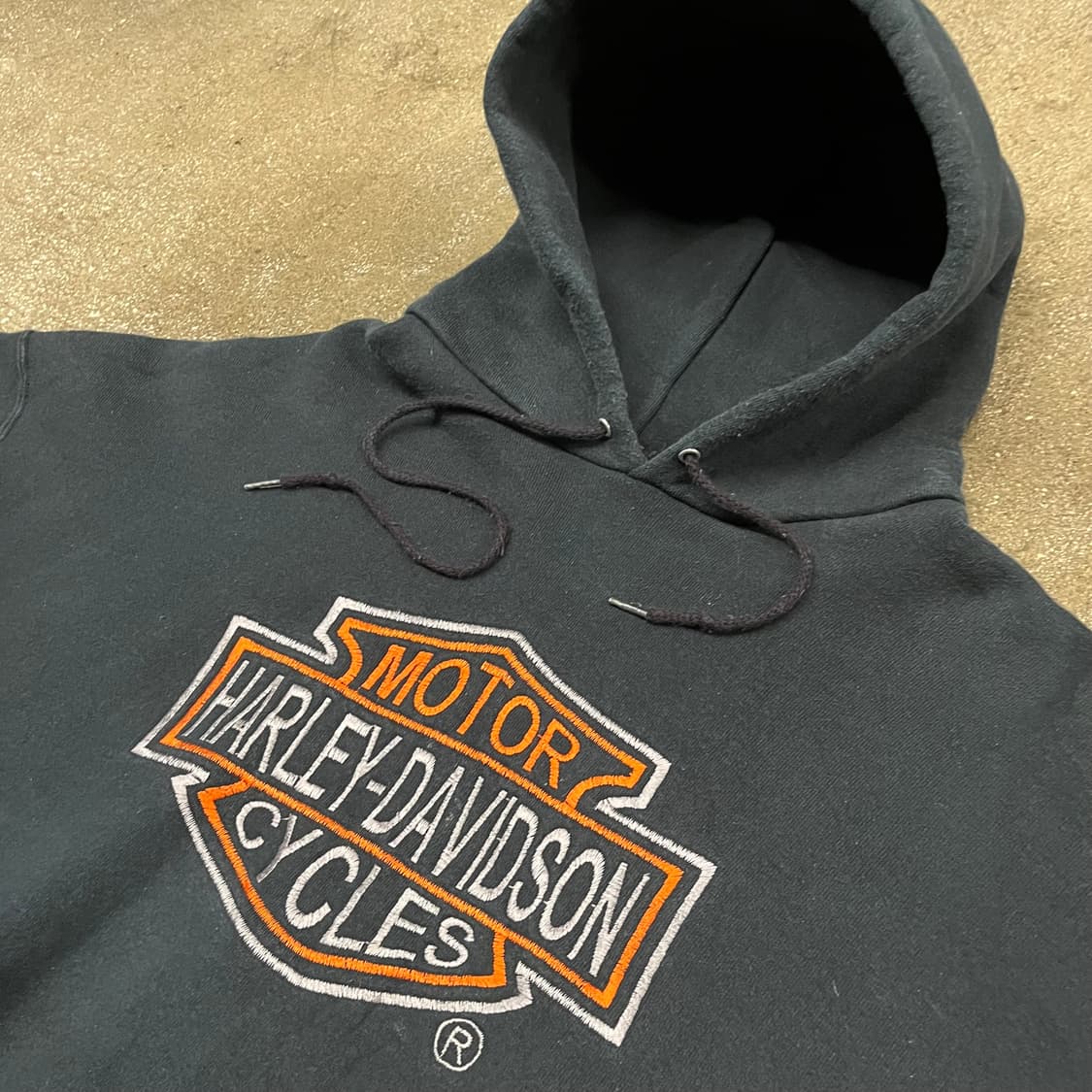 90s 할리데이비슨 빅 로고 후드티 (110) 상품이미지2