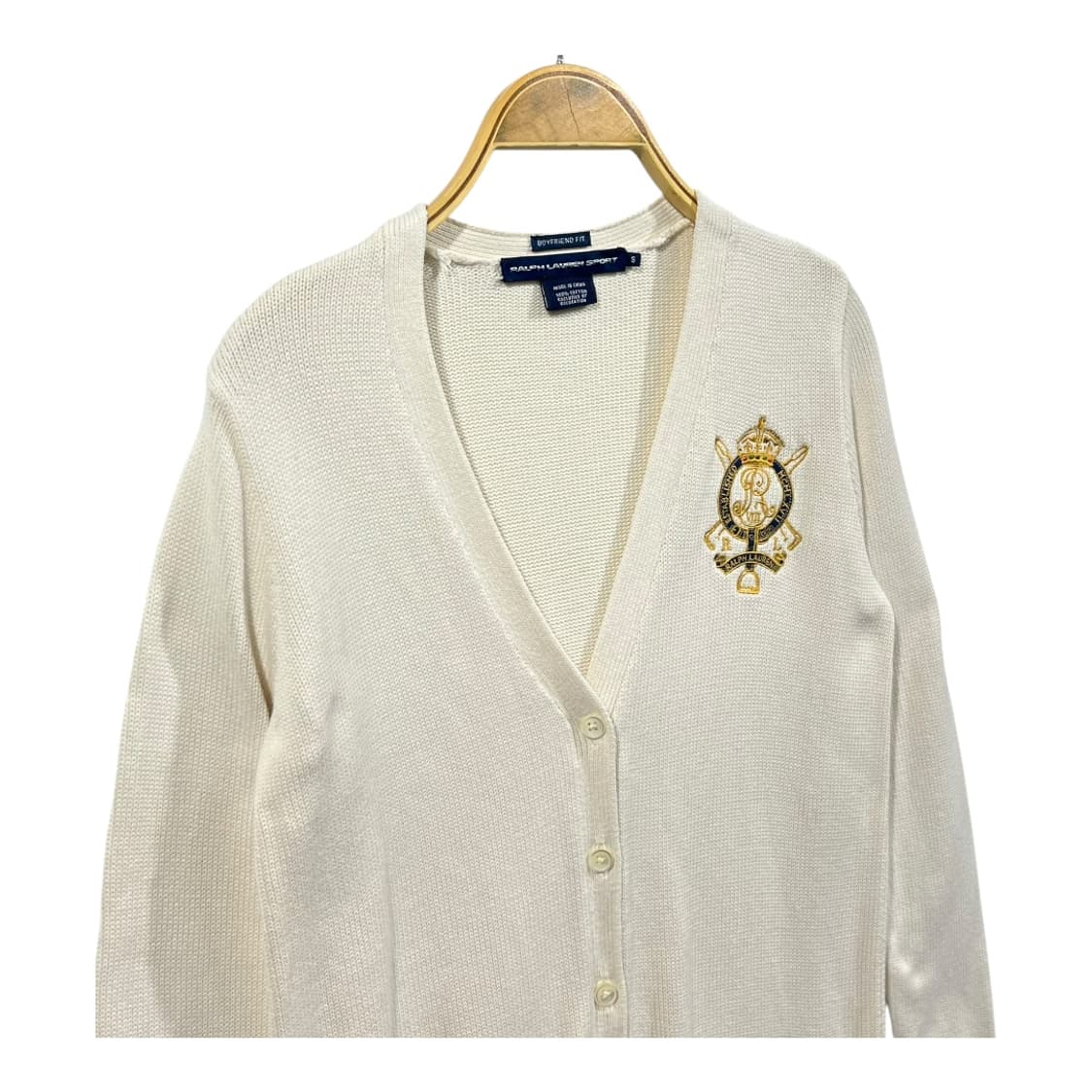 [Ralph Lauren] 랄프로렌 스포츠 크레스트 엠블럼 코튼 가디건 상품이미지2