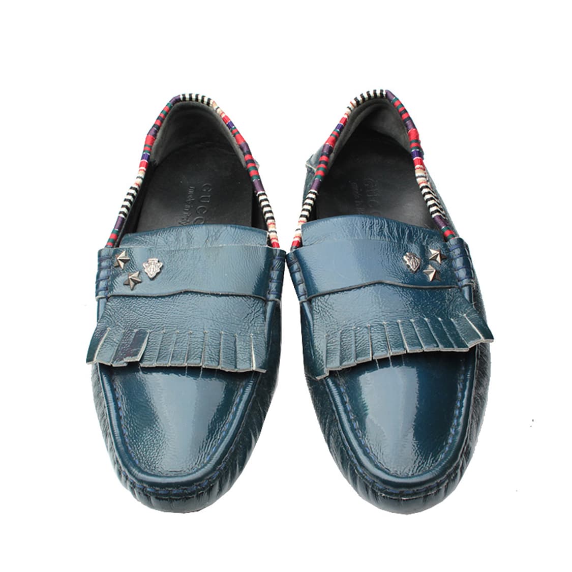 구찌 틸그린 페이턴트 레더 남성 로퍼 4반G 상품이미지2