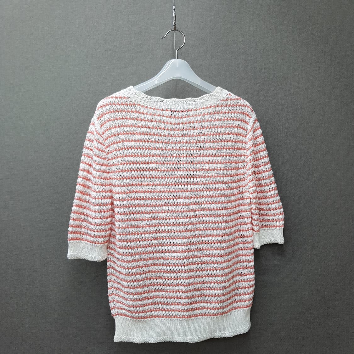 한섬 마인 스트라이프 반팔 니트 F사이즈 상품이미지4