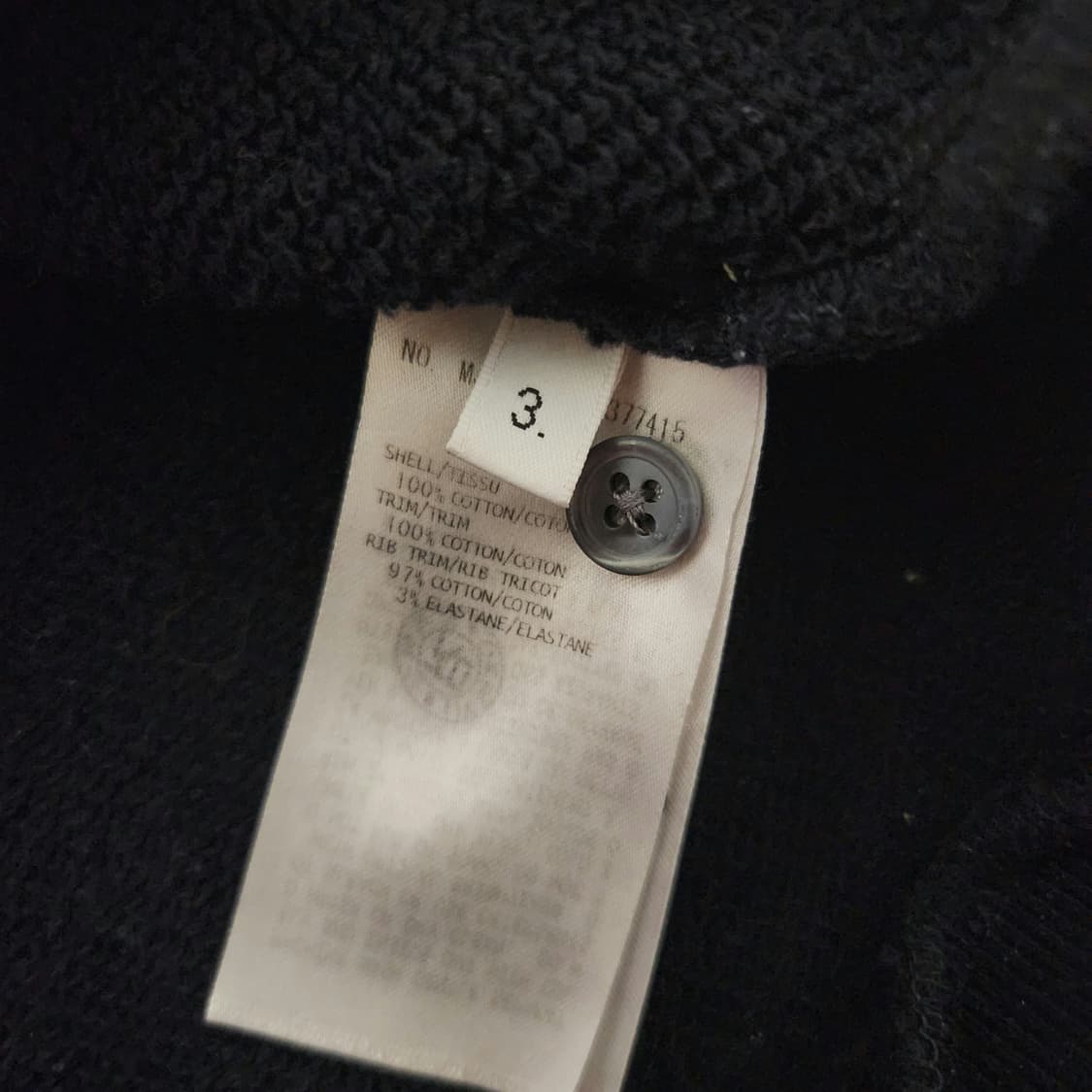 [3/정품] 톰브라운 백삼선 맨투맨 네이비 상품이미지5