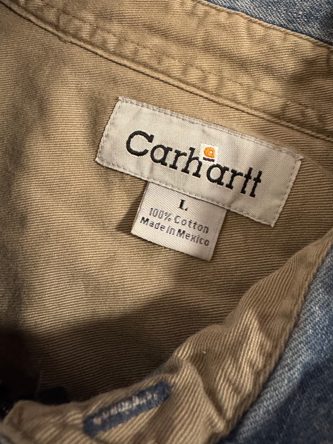 여성 칼하트 리메이크 커스텀 투 웨이 크롭 데님자켓 상품이미지3