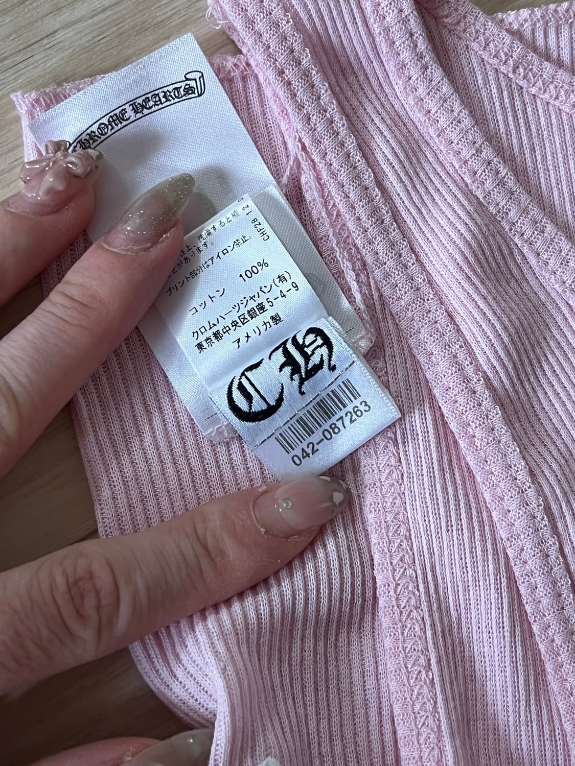 크롬하츠 데들리돌 립 아트바젤 플로라 탱크 핑크 L 상품이미지6