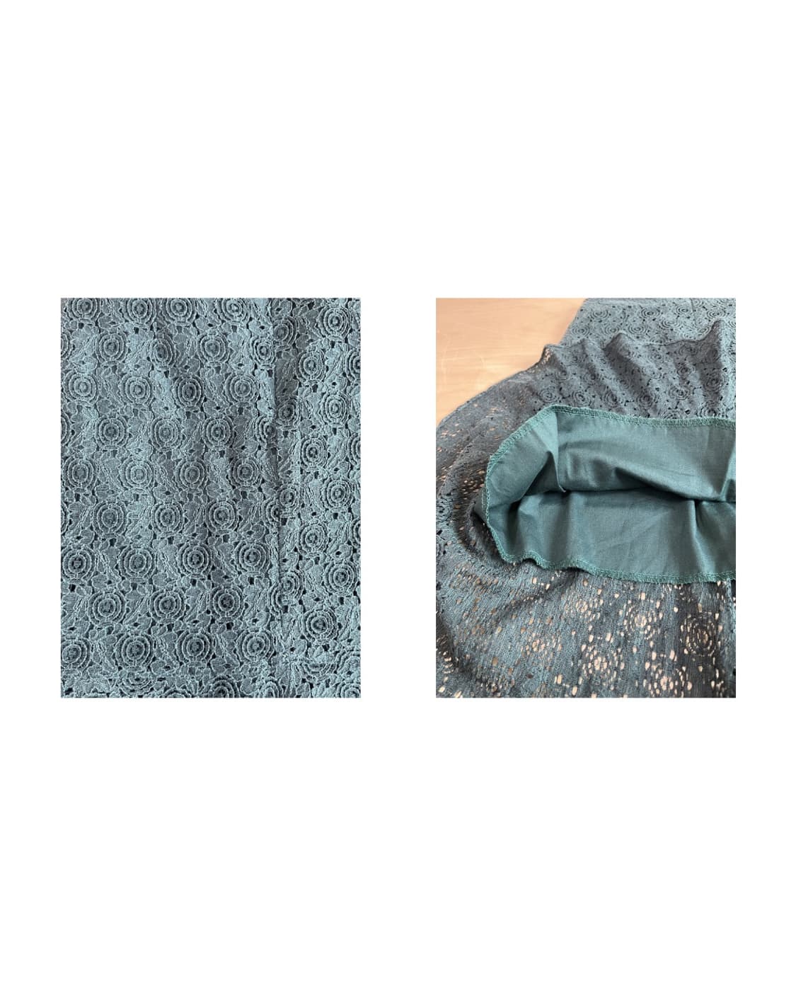 빈티지 다크그린 레이스 스커트 상품이미지3