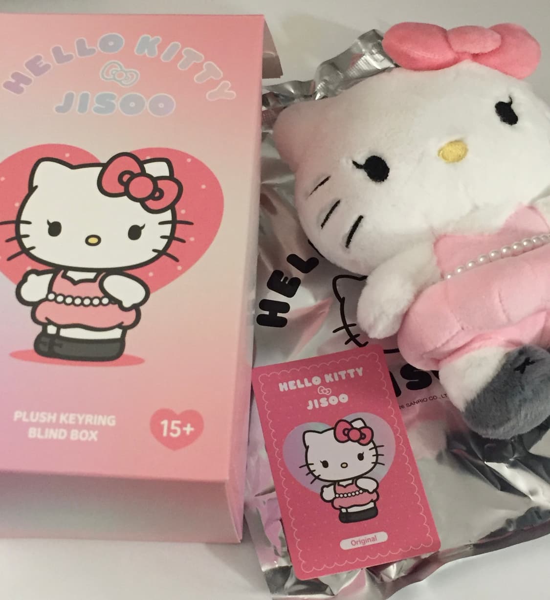 새)헬로키티 지수 콜라보 플러시 키링 오리지널 상품이미지1